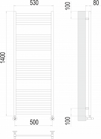 Грета П18 500х1400 Полотенцесушитель  TERMINUS Королёв - фото 3