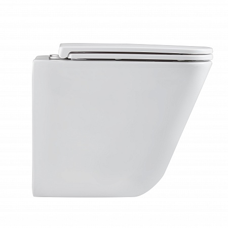 Подвесной унитаз безободковый Terminus Ватикан Monolit 490х340 белый Королёв - фото 4