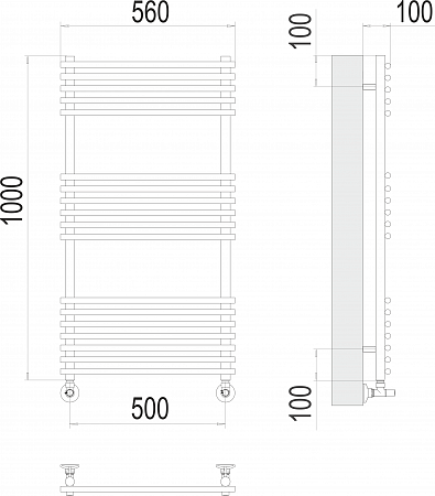 Ватра П18 500х1000 Полотенцесушитель  TERMINUS Королёв - фото 3