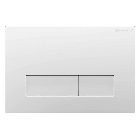 Клавиша смыва для инсталляции Terminus Classic кнопка прямоугольник цвет белый Королёв - фото 1